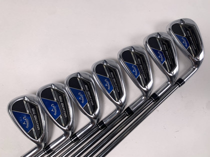 Callaway Big Bertha B21 Iron Set 5-PW+AW RCH 65 65g Stiff Graphite Mens RH, 1 of 12