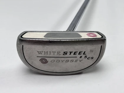 Odyssey White Steel 5 Center Shaft Putter 36" SuperStroke Wrist Lock Grip RH, 1 of 12