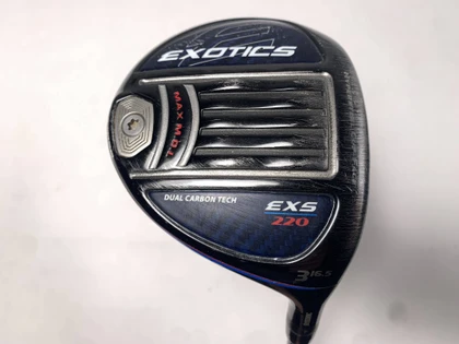 Tour Edge Exotics EXS 220 3 Fairway Wood 16.5* Even Flow Riptide 6.0 SB Stiff RH, 1 of 12