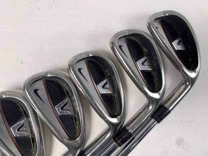 Nike Victory Red Cavity Back Iron Set 4-PW+GW DG S300 Stiff Steel Mens RH -1/2'', 1 of 12