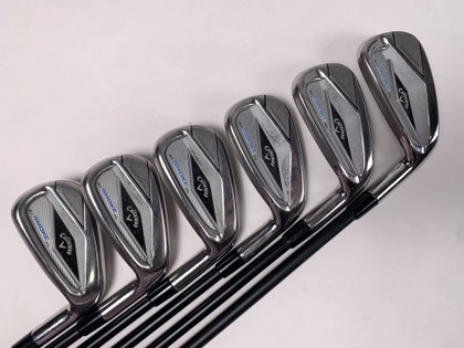 Callaway Paradym Ai Smoke HL Iron Set 6-PW+GW KBS Max Graphite Iron 55 Senior RH, 1 of 12