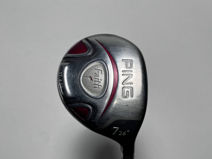 Ping Faith 7 Fairway Wood 21* ULT200 Ladies Graphite Womens RH Undersize Grip, 1 of 12