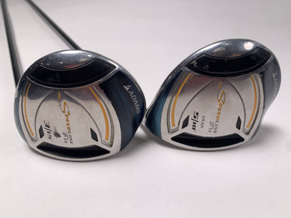 Adams Speedline F11 Titanium 3 & 5 Fairway Set 15* 18* Voodoo RVS7 Regular RH, 1 of 12