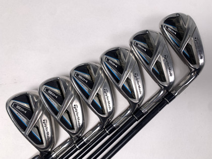TaylorMade SIM MAX Iron Set 6-PW+AW KBS Max 75g Stiff Graphite Mens RH, 1 of 12