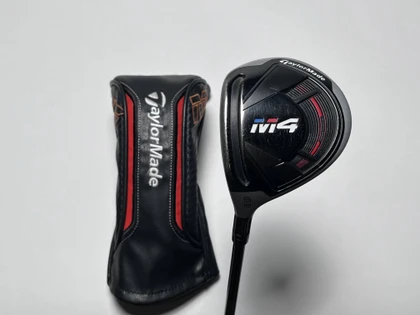 LEFTY TaylorMade M4 5 Fairway Wood 18* Fujikura Atmos Red 5R Regular LH HC, 1 of 12