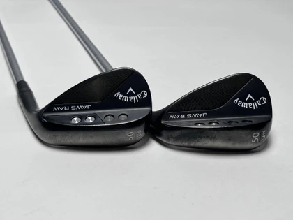 Callaway Jaws Raw Black Plasma Wedge Set 50* 12 | 56* 10 True Temper 115g RH, 1 of 12