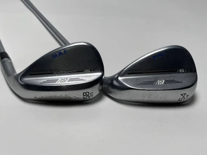 Titleist Vokey SM9 Tour Chrome Wedge Set 54* 14 58* 10 AMT Red R300 Regular RH, 1 of 12