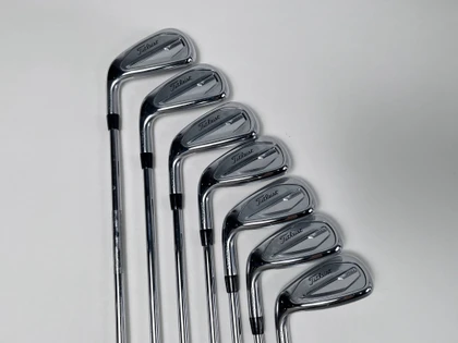 LEFTY Titleist T350 2023 Iron Set 5-PW+GW True Temper AMT R300 Red Regular LH, 1 of 12
