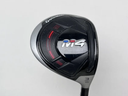 TaylorMade M4 3 Fairway Wood 15* Aldila NVS Orange 65g Regular Graphite Mens RH, 1 of 12