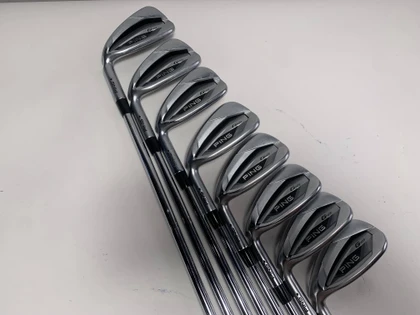 LEFTY Ping G425 Iron Set 5-PW+GW+SW Black Dot AWT 2.0 Regular Steel Mens LH, 1 of 12