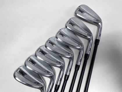 PXG 0211 Iron Set 6-PW+GW+SW Mitsubishi Chemical MMT 60g Senior Graphite Mens RH, 1 of 12