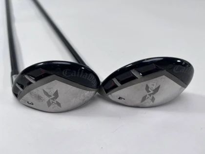 Callaway Razr X 3 & 4 Hybrid Set 21* 24* Uniflex Graphite Mens RH, 1 of 12