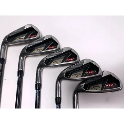 LEFTY Callaway Razr X Iron Set 5-9 Regular 75g LH, 1 of 12