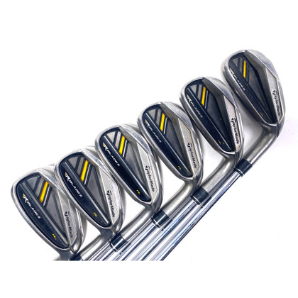 TaylorMade RocketBladez HL Iron Set 4-9 RocketFuel 85g Regular Steel Mens RH, 1 of 12
