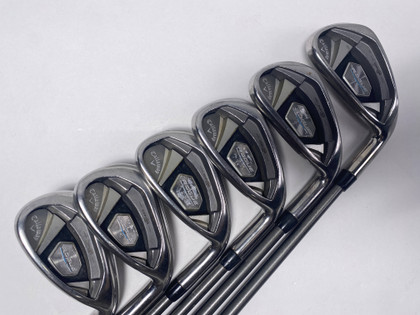 Callaway Rogue X Iron Set 6-PW+AW AeroTech SteelFiber i80 Regular RH, 1 of 12