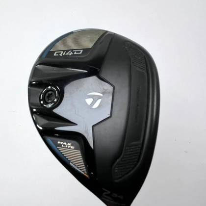 TaylorMade Qi4D Max Lite Rescue 7 Hybrid 34* Reax 45g Senior RH, 1 of 12