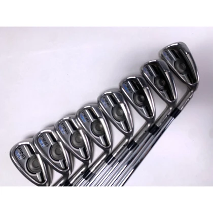 Ping G 2016 Iron Set 4-PW+GW Black Dot AWT 2.0 Stiff Steel Mens RH Midsize Grips, 1 of 12