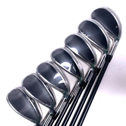 Cleveland Launcher XL Halo Full Face Iron Set 5-PW+GW Helium 60 F2 Senior RH NEW, 1 of 12