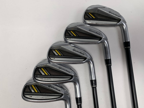 TaylorMade Rocketbladez Iron Set 5-9 RocketFuel 65g Stiff Graphite Mens RH, 1 of 12