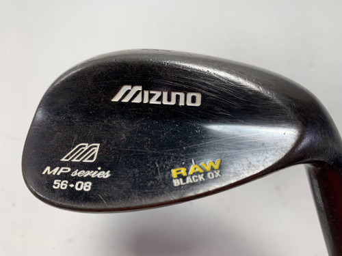 Mizuno MP Raw Black Ox Sand Wedge SW 56* 8 Dynamic Gold Wedge Steel Mens RH, 1 of 12