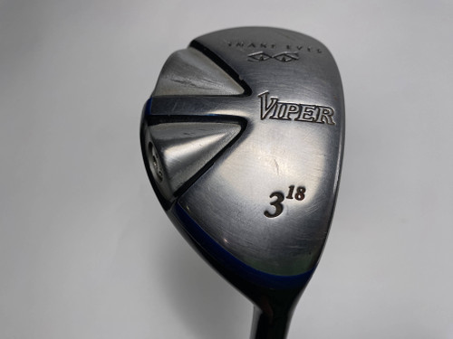 Snake Eyes Viper 3 Hybrid 18* Grafalloy ProLaunch Blue Regular Graphite Mens RH, 1 of 12