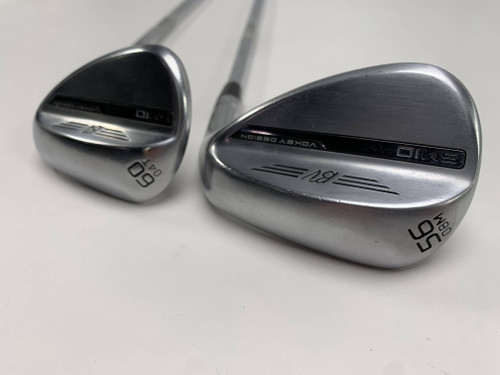 Titleist Vokey SM10 Tour Chrome Wedge Set 56* 8 | 60* 4 Wedge Steel Mens RH, 1 of 12