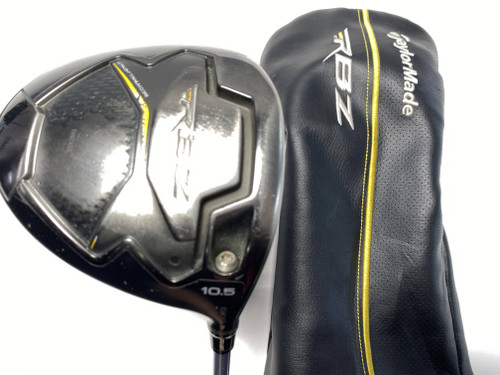 TaylorMade RocketBallz Black Driver 10.5* White Tie X4 55g Regular RH HC, 1 of 12