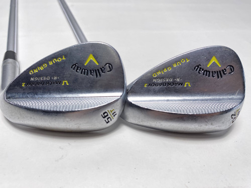Callaway Mack Daddy 2 Tour Grind Chrome Wedge Set 52* 10 56* 11 DG S300 RH, 1 of 12