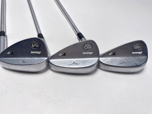 Mizuno T7 White Satin Wedge Set 46* 6 50* 7 54* 8 True Temper DG Wedge Mens RH, 1 of 12