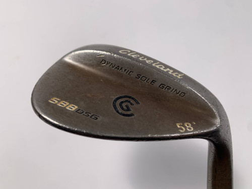 Cleveland 588 DSG Gunmetal Lob Wedge LW 58* True Temper Dynamic Gold Mens RH, 1 of 12