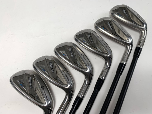 TaylorMade SIM2 MAX Iron Set 6-PW+GW KBS Max Graphite Iron 55g Regular RH -1'', 1 of 12