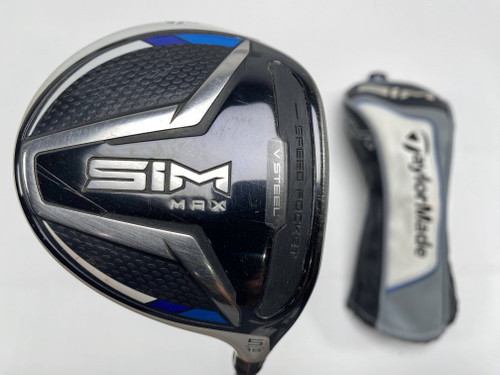 TaylorMade SIM MAX 5 Fairway Wood 18* HZRDUS Smoke 6.5 60g Extra Stiff RH HC, 1 of 12