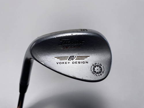 Titleist Vokey Spin Milled CC Chrome Sand Wedge SW 56* 14 Wedge Steel Mens LH, 1 of 12
