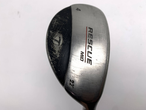 TaylorMade Rescue Mid 4 Hybrid 22* Light Metal Regular Steel Mens RH, 1 of 12