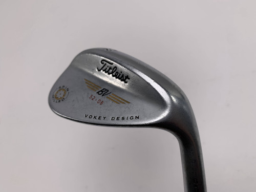 Titleist Vokey Spin Milled Chrome 2009 Gap Wedge GW 52* 8 Wedge Steel Mens RH, 1 of 12