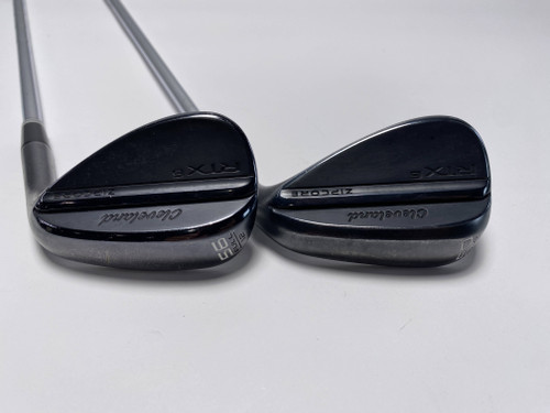 Cleveland RTX 6 ZipCore Black Satin Wedge Set 50* 10 56* 12 TT DG Mens RH, 1 of 12