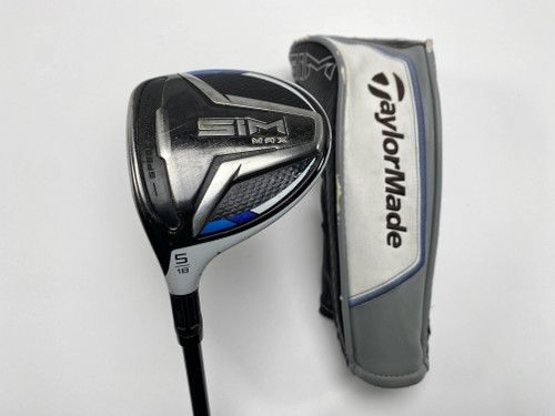TaylorMade SIM MAX 5 Fairway Wood 18* Fujikura Ventus Blue 5R Regular LH HC, 1 of 12