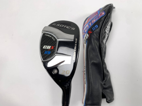 Tour Edge Exotics CBX 119 3 Hybrid 20* Evenflow 5.5 Blue 85g Regular RH HC, 1 of 12