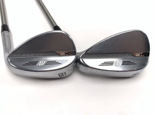 Titleist Vokey SM8 Tour Chrome Wedge Set 56* 14 | 60* 14 SteelFiber Stiff RH, 1 of 12