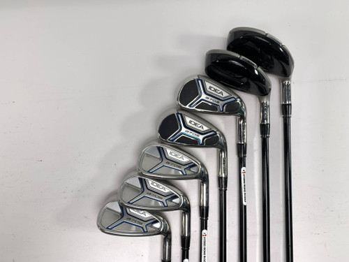Adams Idea A7 OS Iron Set 4-PW Grafalloy ProLaunch AXIS Regular Graphite Mens RH, 1 of 12 Adams Idea A7 OS Iron Set 4-PW Grafalloy ProLaunch AXIS Regular Graphite Mens RH, 1 of 12