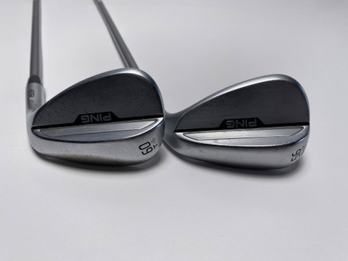 Ping s159 Chrome Wedge Set 56* 12 | 60* 6 Orange Dot 2* Flat Alta Quick Mens RH, 1 of 12