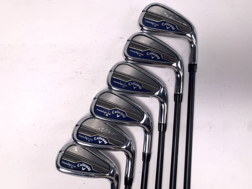 Callaway Paradym X Iron Set 6-PW+GW Fujikura Axiom R2 Velocore 75g Senior RH, 1 of 12