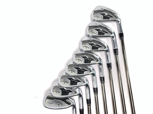 Callaway Apex 19 Iron Set 5-PW+GW+SW UST Mamiya Recoil ESX 450 F1 Womens RH, 1 of 12 Callaway Apex 19 Iron Set 5-PW+GW+SW UST Mamiya Recoil ESX 450 F1 Womens RH, 1 of 12