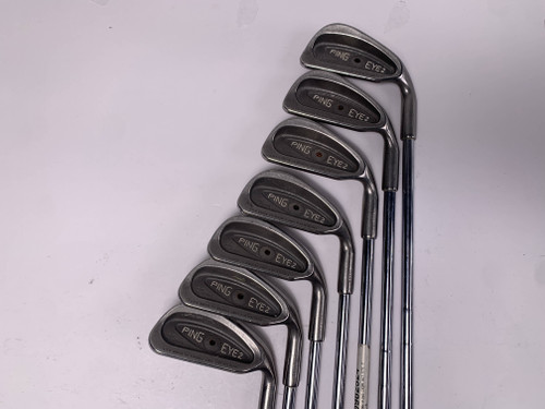 Ping Eye 2 Iron Set 3-9 Orange Dot 2* Flat Karsten ZZ-Lite Regular Mens RH -1/2", 1 of 12