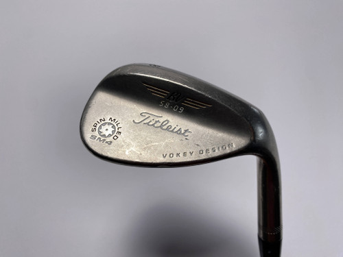 Titleist Vokey Spin Milled SM4 Chrome Lob Wedge LW 58* 9 Bounce DG S300 Stiff RH, 1 of 12