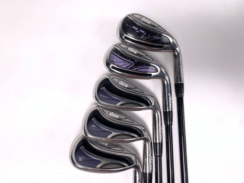 Adams Idea Womens 2014 Iron Set 7-PW+AW Grafalloy Idea Womens Ladies Graphite RH, 1 of 12 Adams Idea Womens 2014 Iron Set 7-PW+AW Grafalloy Idea Womens Ladies Graphite RH, 1 of 12
