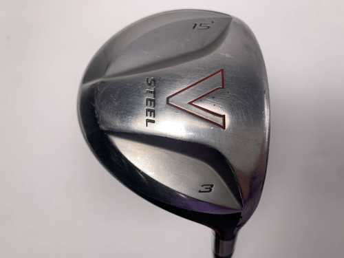 TaylorMade V Steel 3 Fairway Wood 15* MAS2 Stiff Graphite Mens RH, 1 of 12
