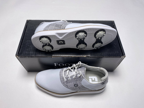 FootJoy FJ Traditions Golf Shoes White Zebra Black Women's SZ 6 (97904), 1 of 12