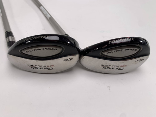 Nickent 3DX Ironwood 4 & 5 Hybrid Set 23* 26* SpeedRated 75 75g Ladies RH, 1 of 12