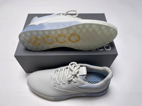 ECCO Golf S-Three Golf Shoes White Blue Women's SZ 9 (102963 60618), 1 of 12 ECCO Golf S-Three Golf Shoes White Blue Women's SZ 9 (102963 60618), 1 of 12